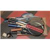 Image 1 : LOT OF 8 TENNIS RACKETS, 4 BADMINGTON RACKETS