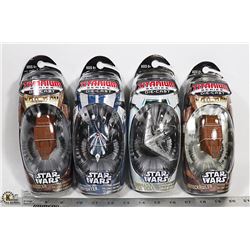LOT OF FOUR STAR WARS TITANIUM DIECAST SPACE