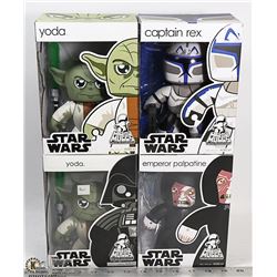 CASE LOT OF FOUR ASSORTED STAR WARS MIGHTY