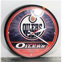 OILERS WALL CLOCK