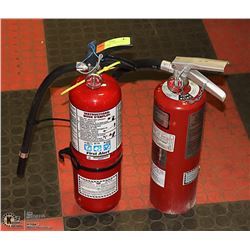 LOT OF 2 X 5LBS  CHARGED FIRE EXTINGUISHERS