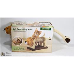 NEW ZOOFARI CAT SCRATCHING POST - W/ LION HEAD &