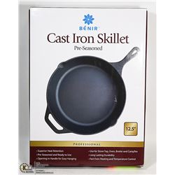 NEW 12.5" CAST IRON SKILLET