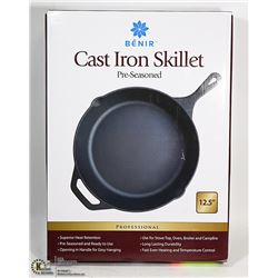 NEW 12.5" CAST IRON SKILLET