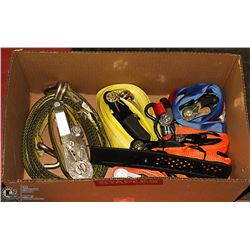 LARGE BOX OF TIE-DOWN STRAPS - 8 MEDIUM