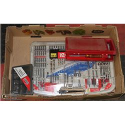 LARGE FLAT WITH BIT AND DRIVER SETS INCL.