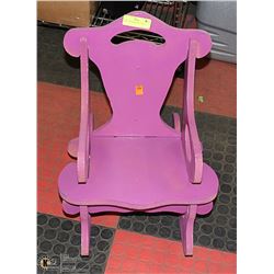 PINK CHILDS ROCKING CHAIR