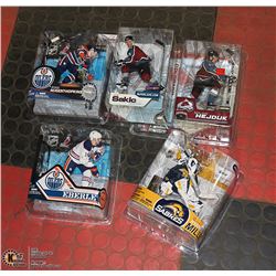 LOT OF 5 ASSORTED HOCKEY MCFARLANE ACTION FIGURES
