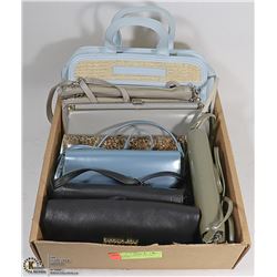 BOX WITH 8 PURSES - INCLUDES OVER THE