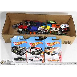 BOX WITH ONLY HOT WHEEL DIE CAST CARS -