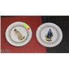 Image 1 : PAIR OF COLLECTOR PLATES. WOOD AND SONS. BURLSEM