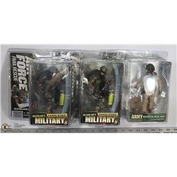LOT OF THREE MCFARLANE MILITARY FIGURES