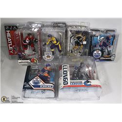 LOT OF SIX ASSORTED MCFARLANE HOCKEY FIGURES