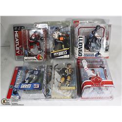 LOT OF 6 ASSORTED MCFARLANE SPORTS FIGURES