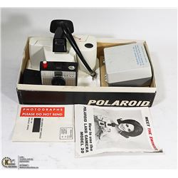 VINTAGE POLAROID LAND CAMERA IN THE BOX