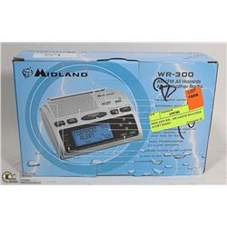 MIDLAND WR - 300 AM/FM WEATHER ALERT RADIO