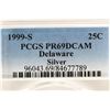 Image 3 : 1999-S SILVER DELAWARE QUARTER PCGS PR69 DCAM