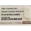 Image 3 : 1981 CANADA TRANS-CANADA RAILWAY SILVER DOLLAR