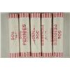 Image 1 : 5-50 CENT ROLLS OF 2008-P LINCOLN CENTS BU