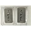 Image 2 : 2-1 TROY OZ .999 FINE SILVER PROOF INGOTS