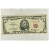 Image 1 : 1963 $5 US RED SEAT NOTE