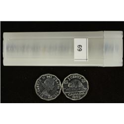 ROLL OF 40-1953 CANADA 5 CENTS