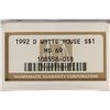 Image 3 : 1992-D WHITE HOUSE COMMEMORATIVE SILVER DOLLAR