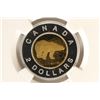 Image 1 : 2018 GILT CANADA SILVER $2 POLAR BEAR FROM SILVER
