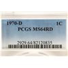 Image 3 : 1970-D LINCOLN CENT PCGS MS64RD