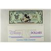 Image 1 : 1998 DISNEY DOLLAR "MICKEY" WITH ENVELOPE CRISP