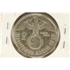 Image 2 : 1938-F GERMAN SILVER 2 MARK WITH SWASTIKA VF