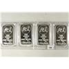 Image 1 : 4-1 TROY OZ .999 FINE SILVER PROOF INGOTS