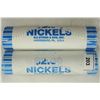 Image 1 : 2-$2 ROLLS OF 2011-P & D JEFFERSON NICKELS BU