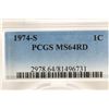 Image 3 : 1974-S LINCOLN CENT PCGS MS64RD