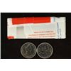 Image 1 : ROLL OF 37-1968 CANADA 25 CENTS BRILLIANT UNC