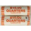 Image 1 : 2-$10 ROLLS OF 2009-P GUAM QUARTERS BRILLIANT UNC