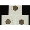 Image 2 : 1887, 1888 & 1889 SEATED LIBERTY DIMES