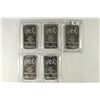 Image 1 : 5-1 TROY OZ .999 FINE SILVER PROOF INGOTS