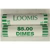 Image 1 : 2-$5 ROLLS OF 2011-P & D ROOSEVELT DIMES BU