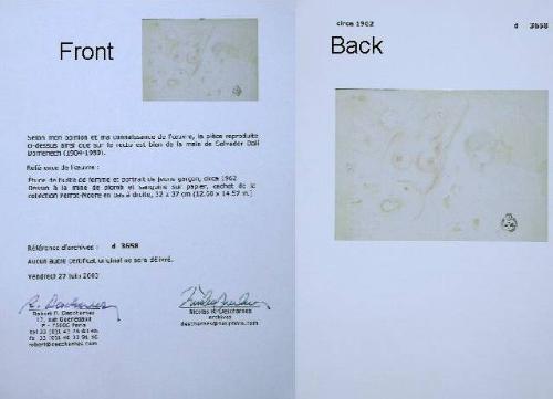 DALI Drawing Spanish Surrealism 1962