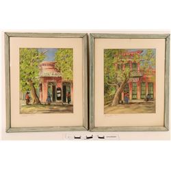 Two Evelyn Otheto Weston Columbia Watercolors (120879)