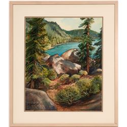 Lake Tahoe Watercolor by K. Young Ross  (109913)