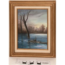 M.Taylor Oil Painting on Wood (120878)