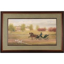 Sunday Buggy Ride Print by Judith Zimmers Blunn  (114386)