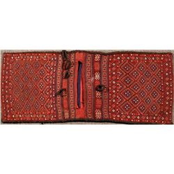 Turkish/Afghan Double Sided Wool Woven Saddle Bag (122302)