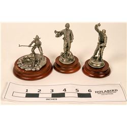 Pewter Miniature Civil War Era Figurines (3)  (120647)