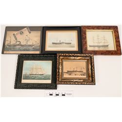 Ship Photos, Lithographs and Drawings (120850)