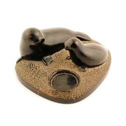 Sculpture of Two Seals (Native Alaskan) (83539)