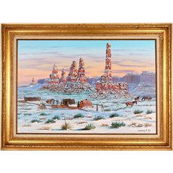 Monument Valley, Johnny Yazzie Painting (120812)