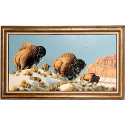 Buffalo in Snow by Guy Nez Jr. (120813)